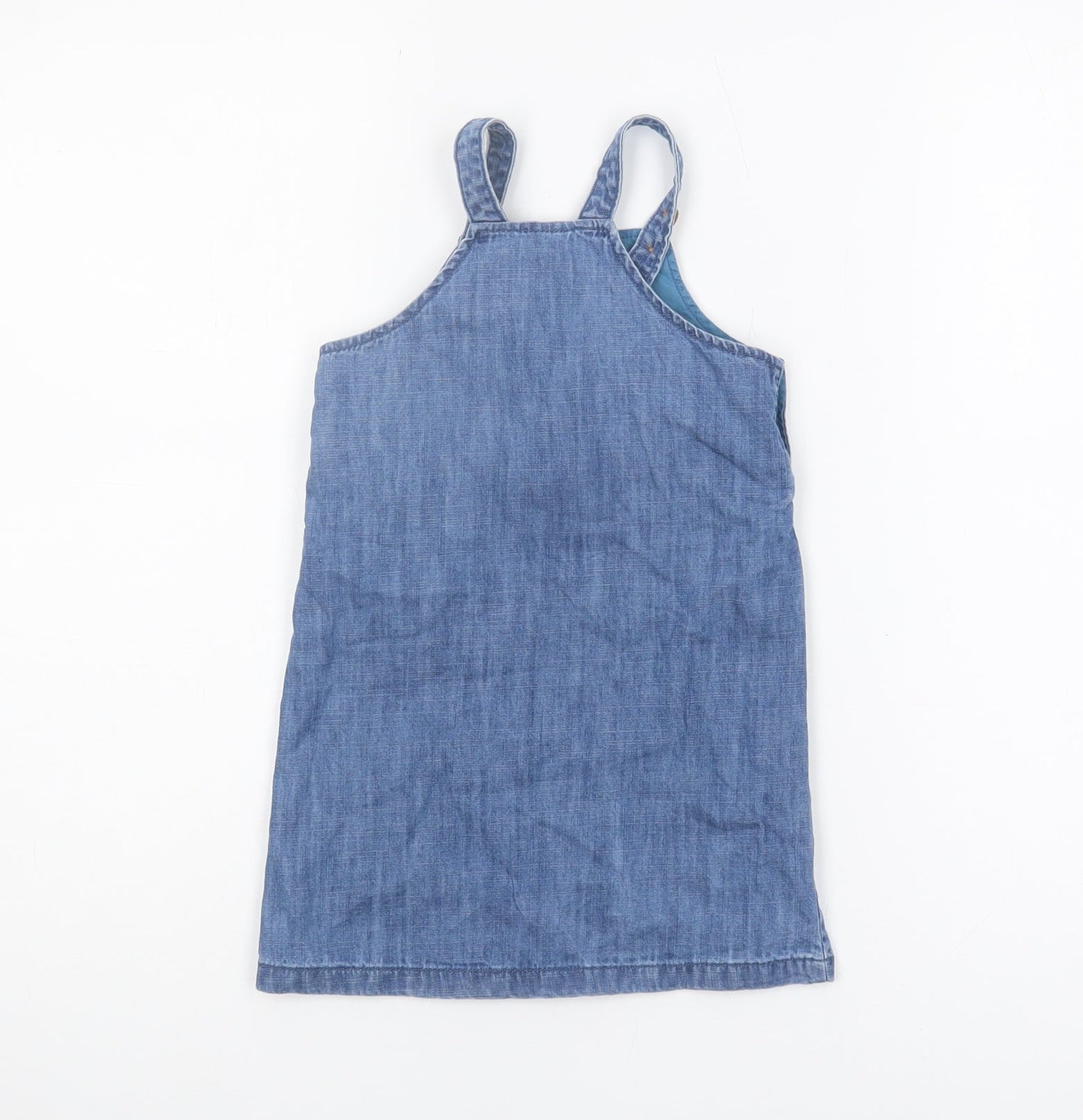 Marks & Spencer Blue Denim Jumper Dress, 18-24 Months