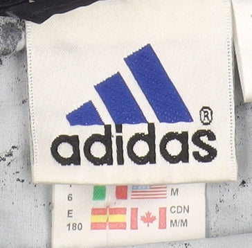 Adidas Men's Black Windbreaker Jacket, Medium