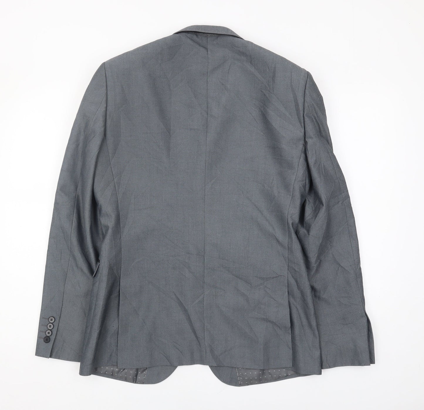 Mens UK Size 38 Burton Regular Grey Suit Jacket