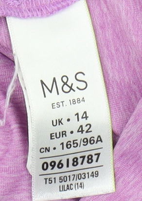Womens UK Size 14 Marks and Spencer Pink  T-Shirt