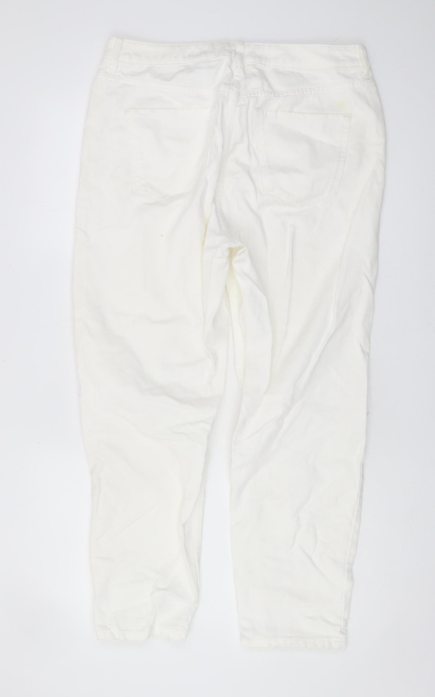 Next Women's White Distressed Jeans Size 14