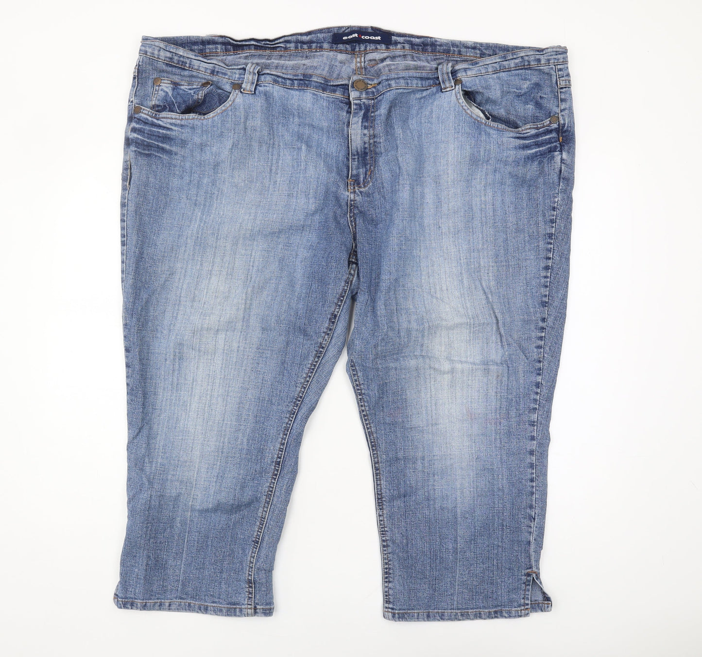 East Coast Men's Blue Bermuda Denim Shorts Size 28