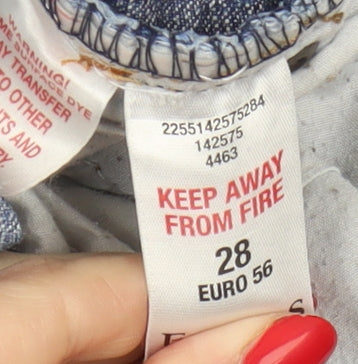 East Coast Men's Blue Bermuda Denim Shorts Size 28