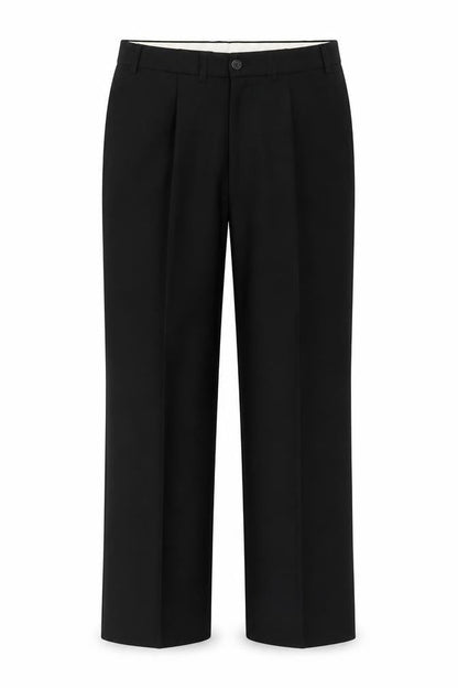 Mens UK Size XL Marks and Spencer Regular Fit Formal Black Trousers