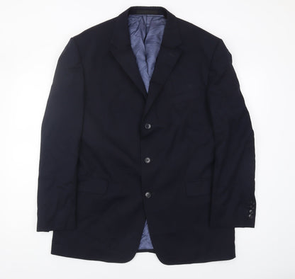 Mens UK Size 44 Marks and Spencer Regular Blue Suit Jacket