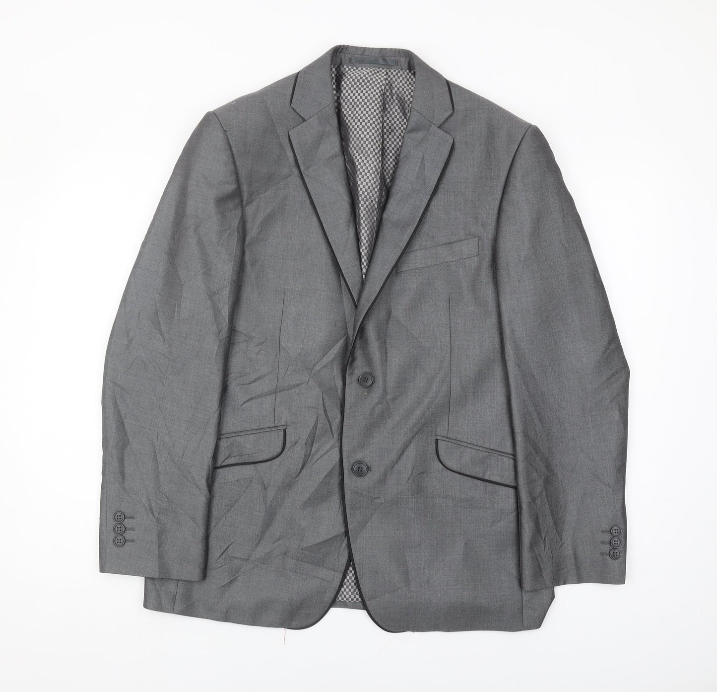 Mens UK Size 40 Lambretta Regular Grey Suit Jacket
