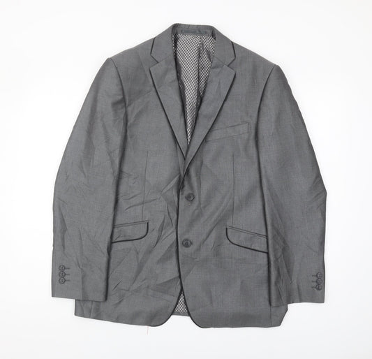 Mens UK Size 40 Lambretta Regular Grey Suit Jacket