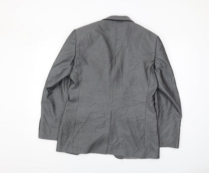 Mens UK Size 40 Lambretta Regular Grey Suit Jacket
