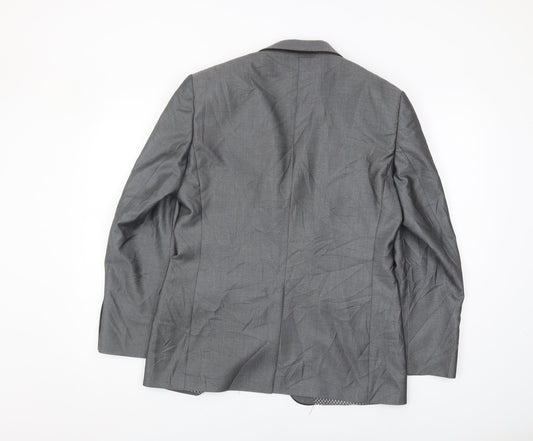 Mens UK Size 40 Lambretta Regular Grey Suit Jacket