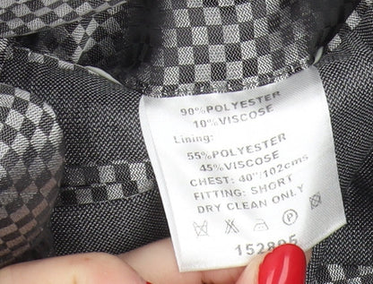 Mens UK Size 40 Lambretta Regular Grey Suit Jacket