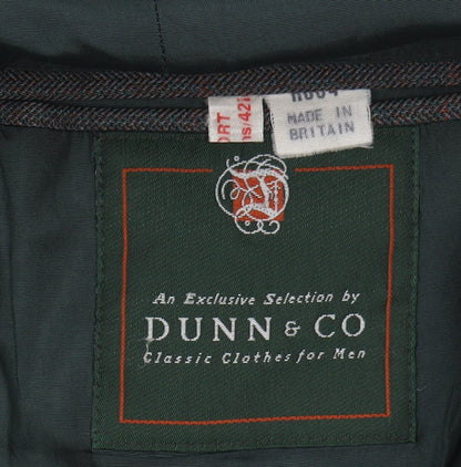 Mens UK Size 42 Dunn & Co Regular Grey Suit Jacket