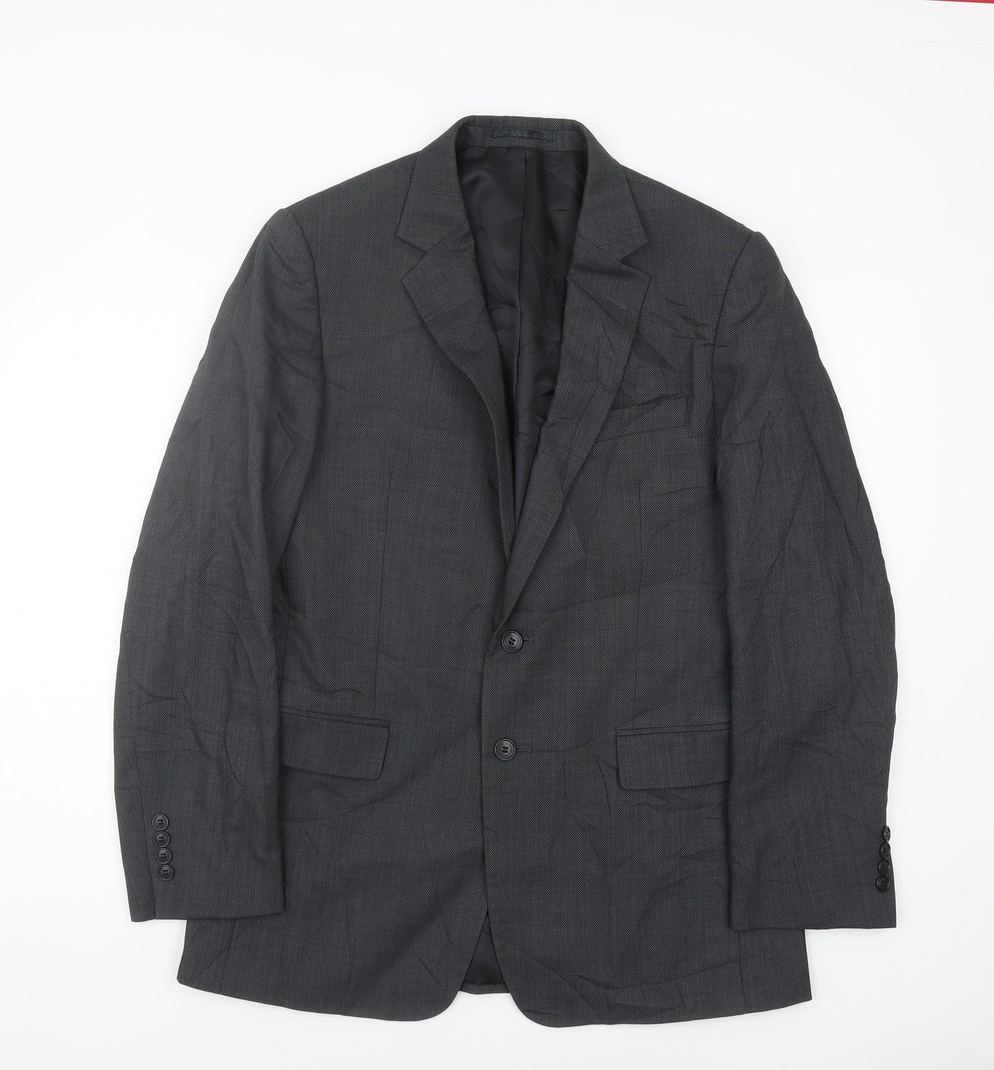 Mens UK Size 40 Jaeger Regular Grey Suit Jacket