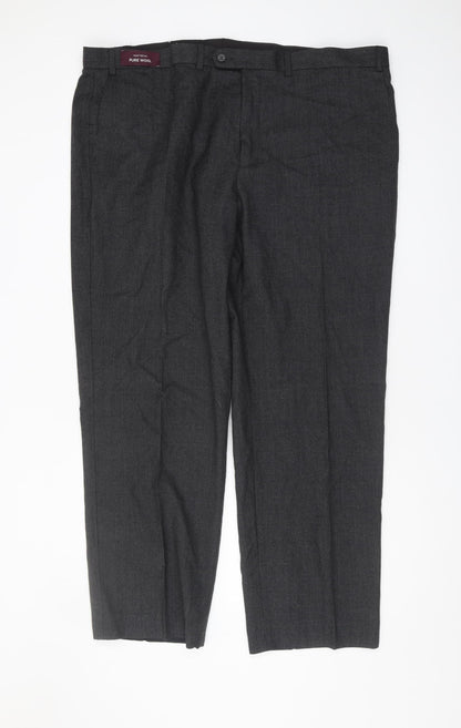 Marks and Spencer Grey Wool Dress Pants 44 in Men's