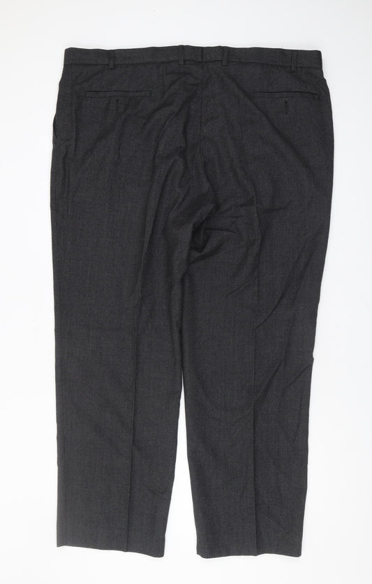 Marks and Spencer Grey Wool Dress Pants 44 in Men's