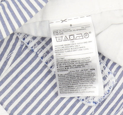 Old Navy Women's Blue Striped Shorts Size 10