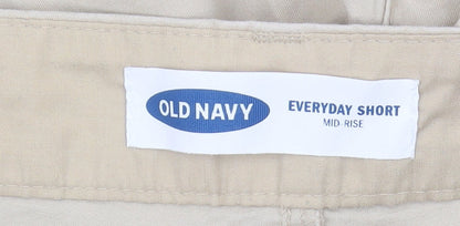 Old Navy Womens Beige Chino Shorts Size S Mid-Rise