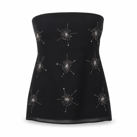 Womens UK Size S Influence Black  Blouse