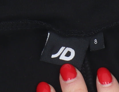 JD Sports Women's Black Ankle Leggings Size 8