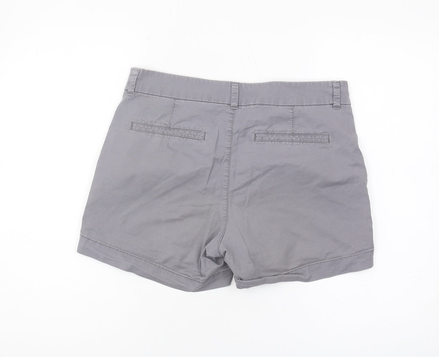 Old Navy Women's Grey Chino Shorts, Size 8, Mid-Rise
