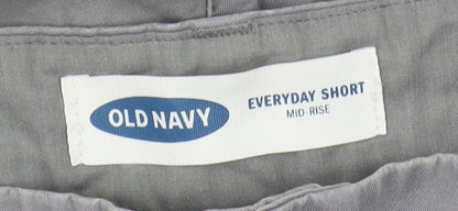 Old Navy Women's Grey Chino Shorts, Size 8, Mid-Rise