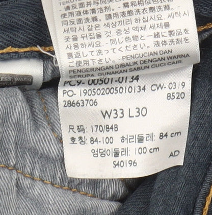 Levi's Men's Blue Straight Jeans W33 L30