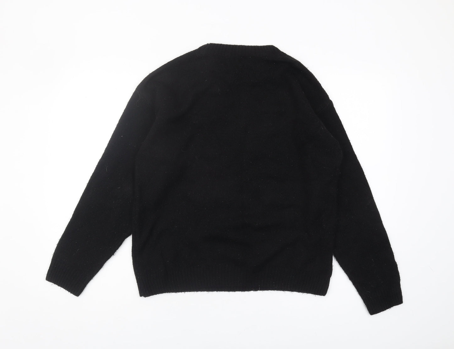 George Women's Black Sequin Pullover Jumper M