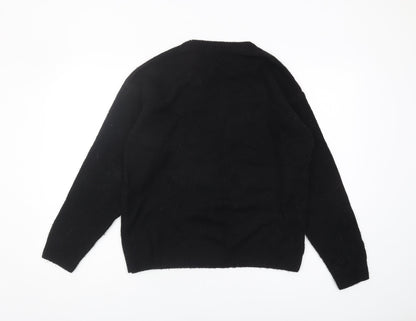 George Women's Black Sequin Pullover Jumper M