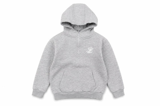 Illusive London Boys Grey Pullover Hoodie, Size 11-12