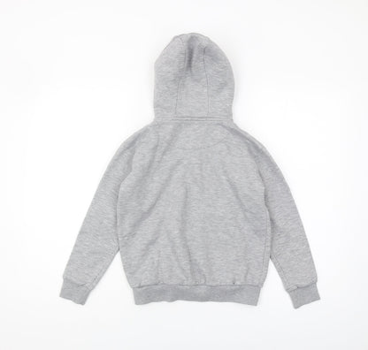 Illusive London Boys Grey Pullover Hoodie, Size 11-12