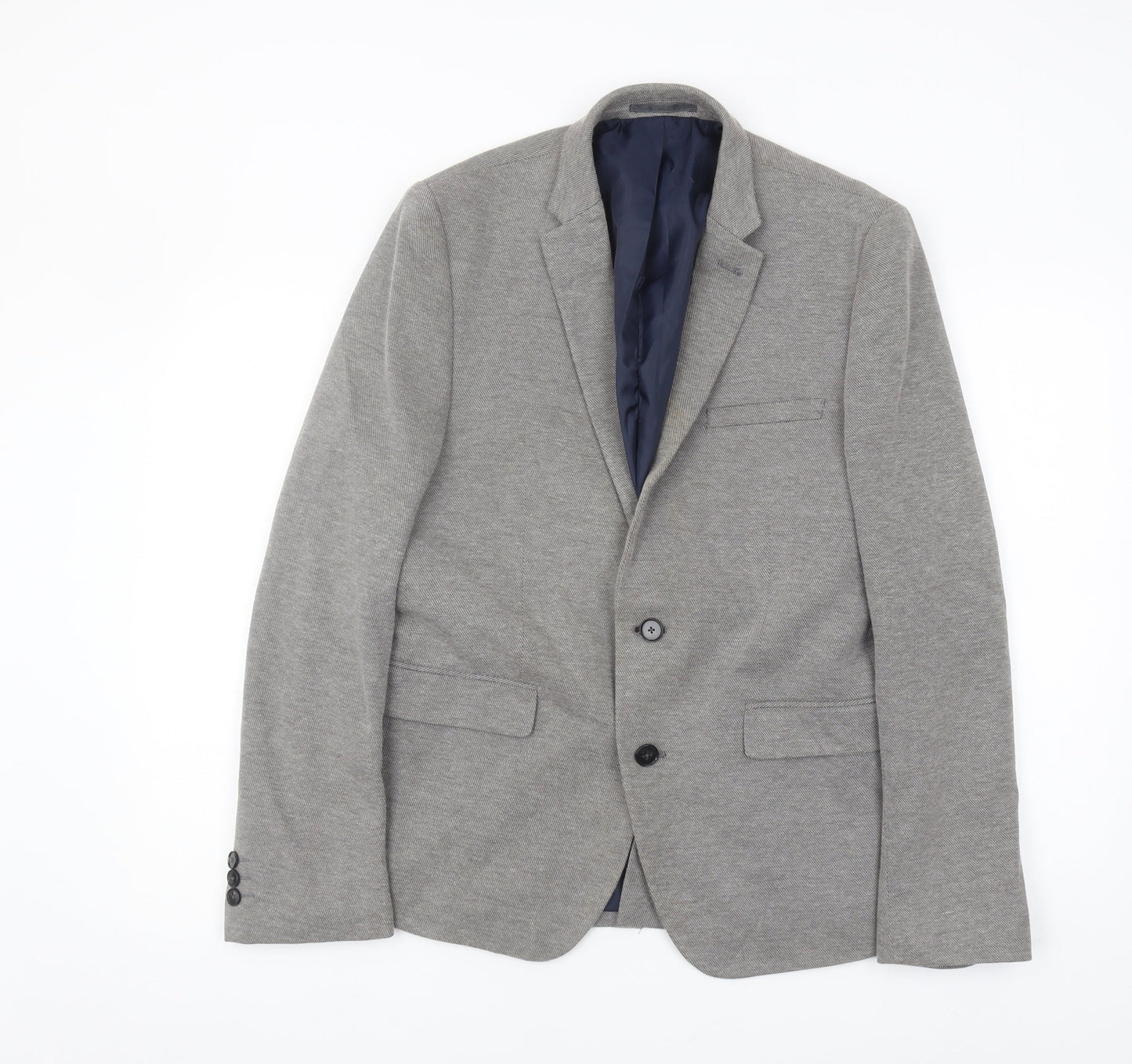 Mens UK Size 40 Burton Regular Grey Suit Jacket