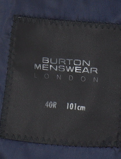 Mens UK Size 40 Burton Regular Grey Suit Jacket