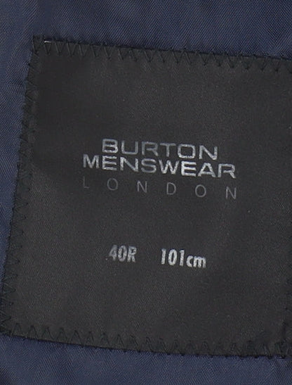 Mens UK Size 40 Burton Regular Grey Suit Jacket
