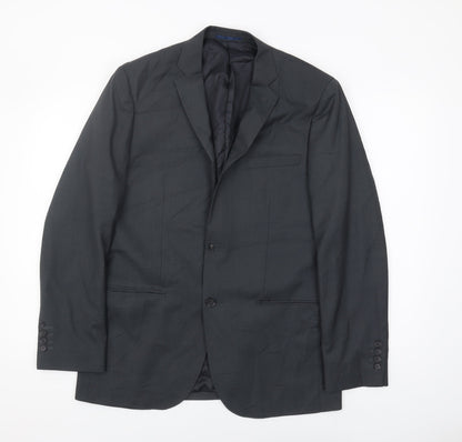 Mens UK Size 38 Tailor & Cutter Regular Black Suit Jacket