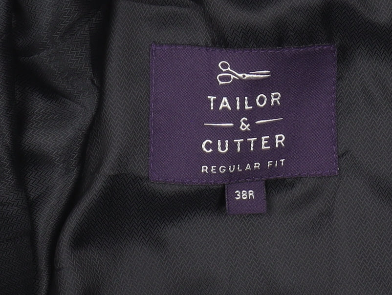 Mens UK Size 38 Tailor & Cutter Regular Black Suit Jacket