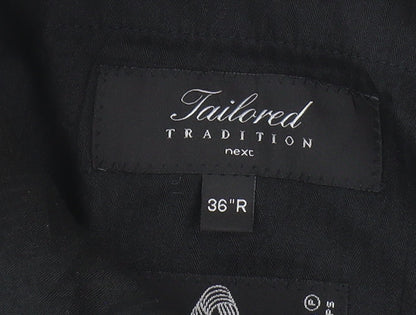 Next Men's Grey Wool Trousers 36R Tailored Classic