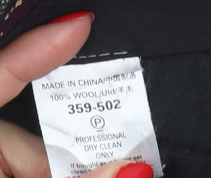 Next Men's Grey Wool Trousers 36R Tailored Classic