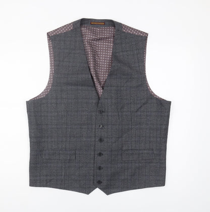 Mens UK Size 44 Skopes Regular Grey Suit Waistcoat
