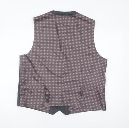 Mens UK Size 44 Skopes Regular Grey Suit Waistcoat