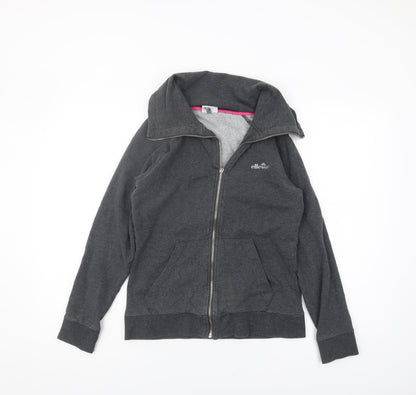 Ellesse Women’s Grey Full Zip Hoodie, Size 10, Casual Wear