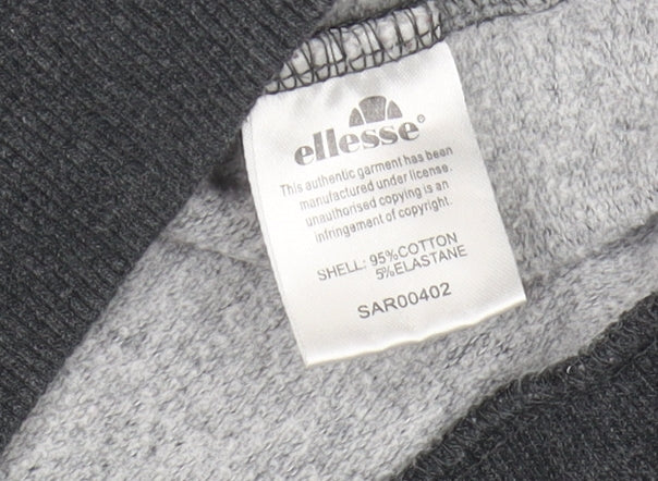 Ellesse Women’s Grey Full Zip Hoodie, Size 10, Casual Wear