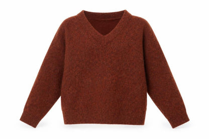 Womens UK Size L Selected Femme Brown Pullover Jumper