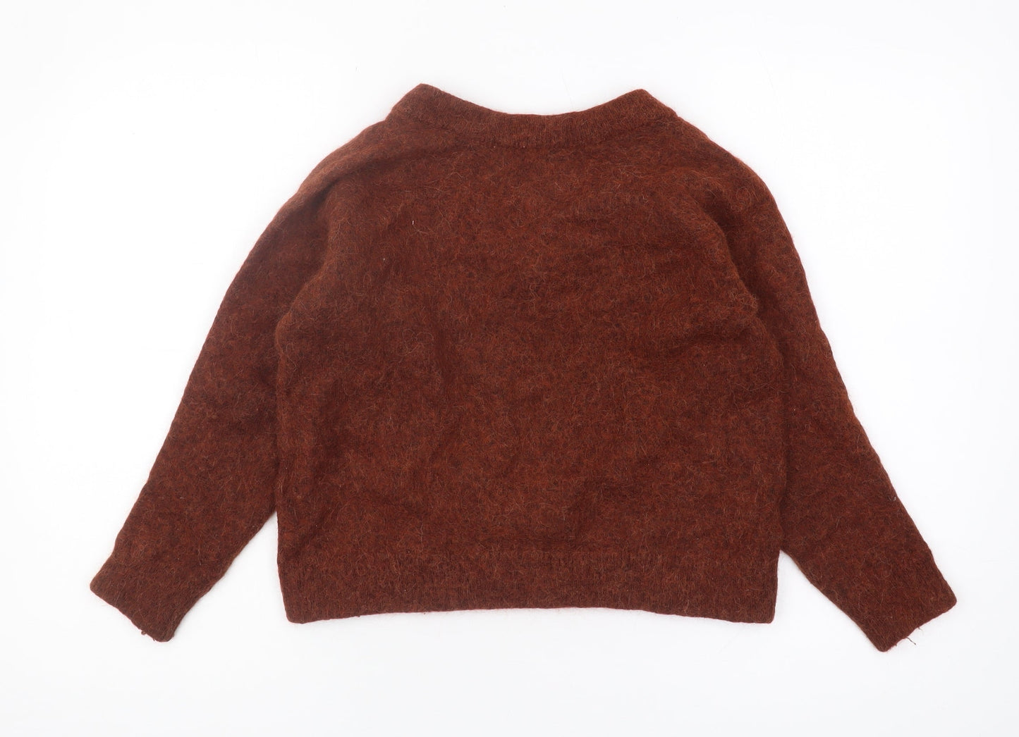 Womens UK Size L Selected Femme Brown Pullover Jumper