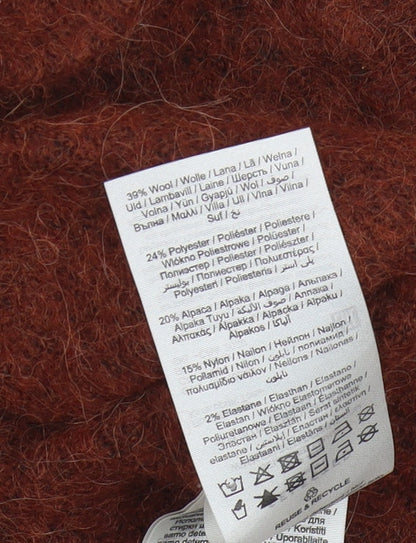 Womens UK Size L Selected Femme Brown Pullover Jumper