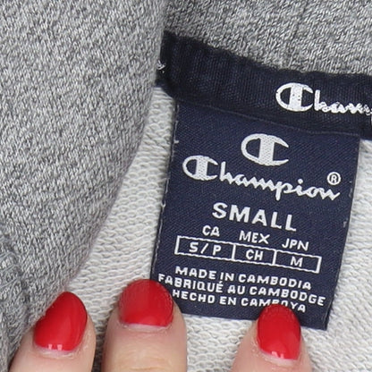 Mens UK Size S Champion Grey Pullover Hoodie