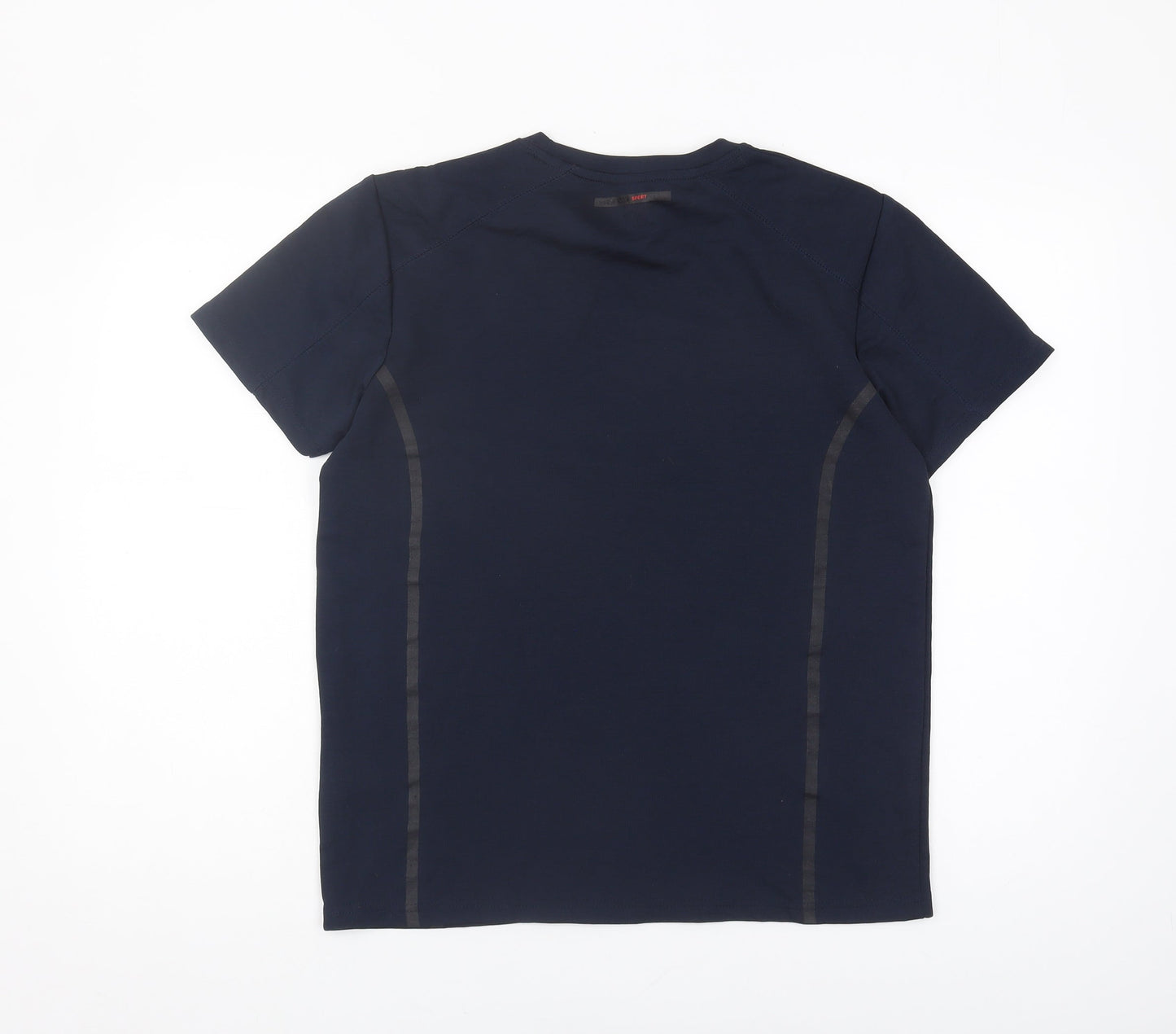 Born Rich Men's Blue Slim Fit Gym T-Shirt M