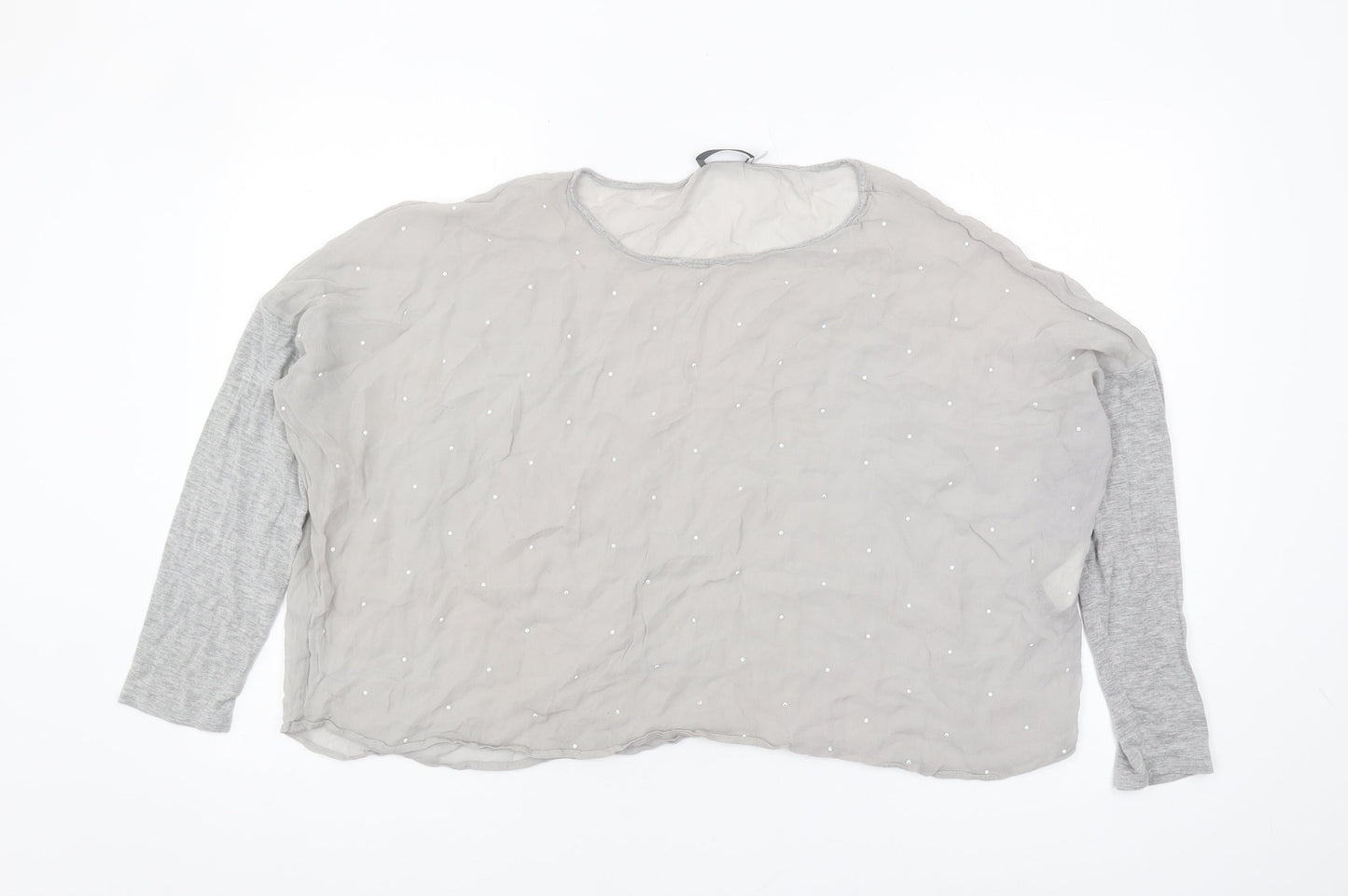 Womens UK Size 14 Mint Velvet Grey  Blouse