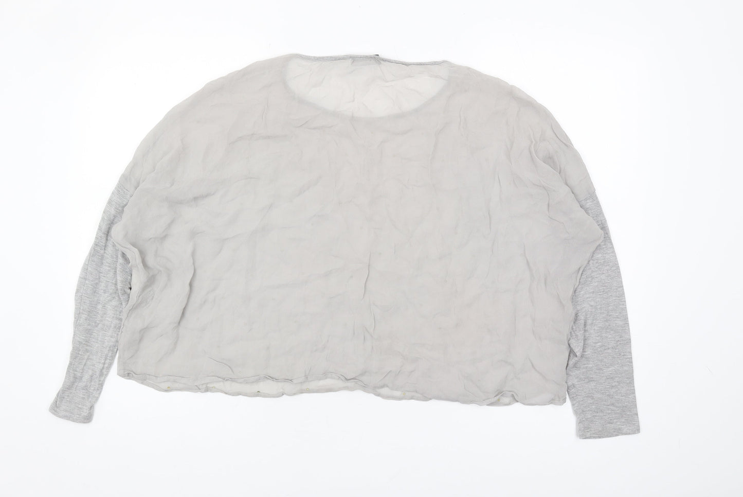 Womens UK Size 14 Mint Velvet Grey  Blouse