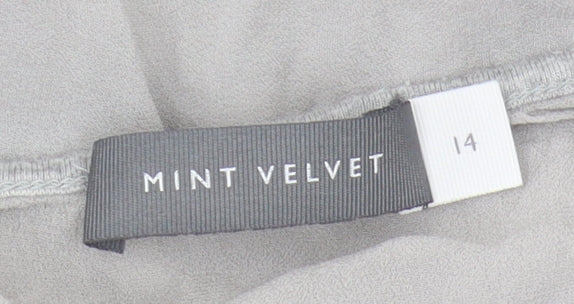 Womens UK Size 14 Mint Velvet Grey  Blouse