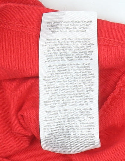 Disney Unisex Baby Red Christmas T-Shirt 9-12 Months