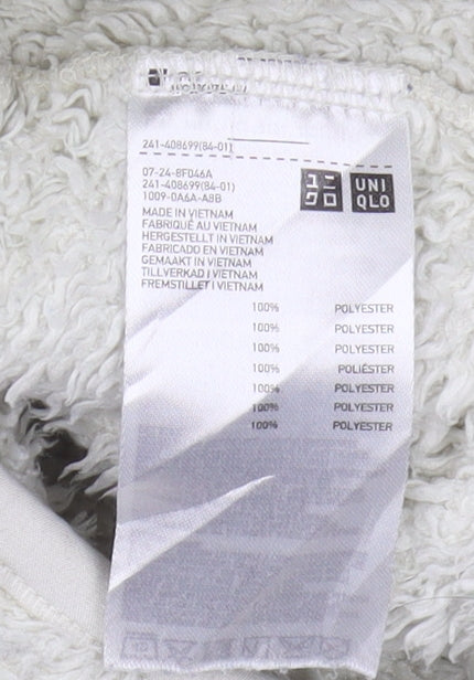 Womens UK Size 8 Uniqlo White Basic Jacket